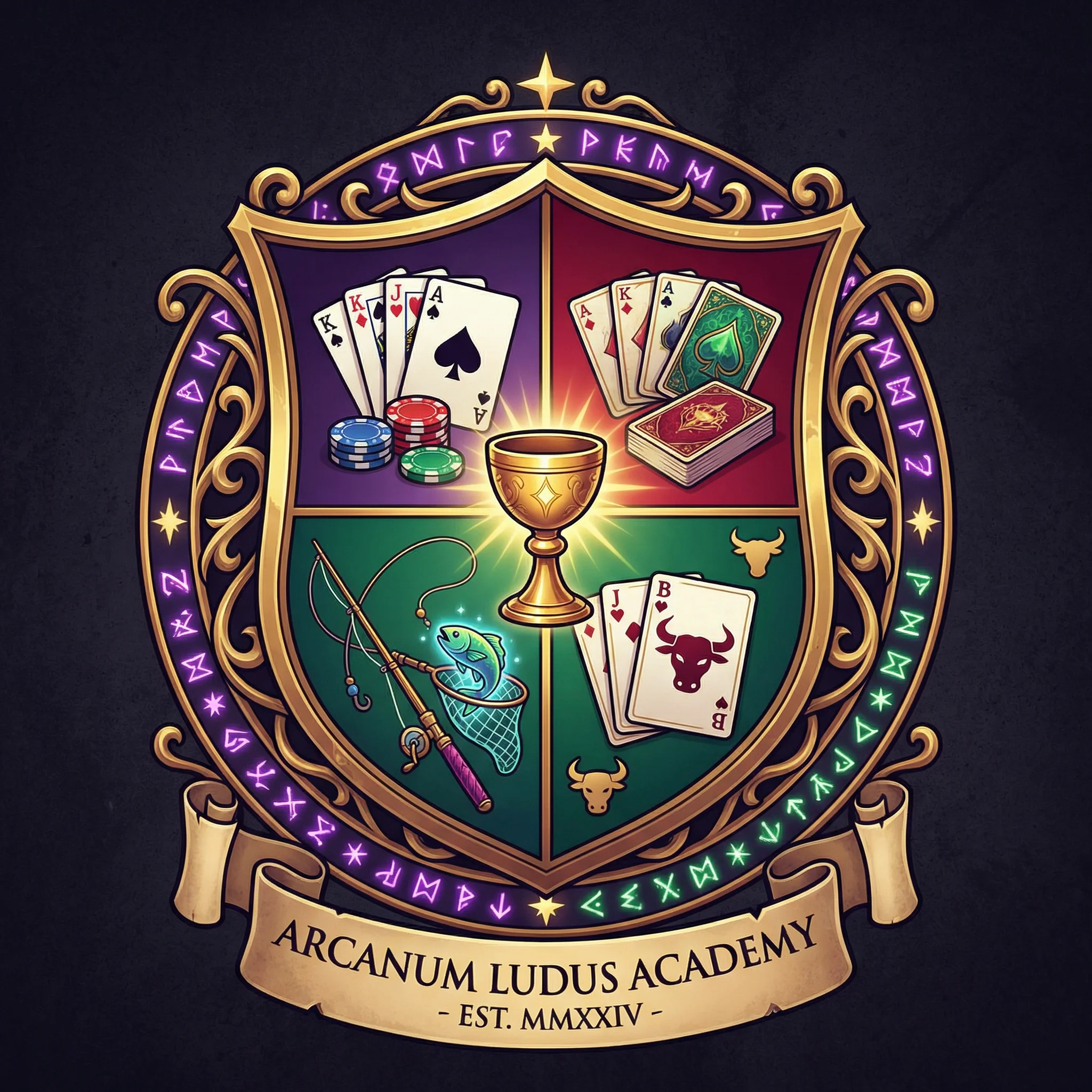 天元棋牌魔幻学院标志